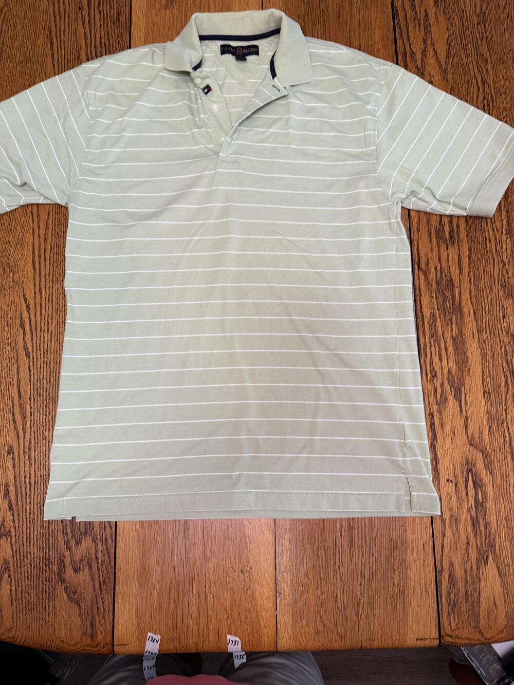 Tommy‎ Hilfiger Golf Polo Shirt Mens Medium Classic Fit Vintage Stripe